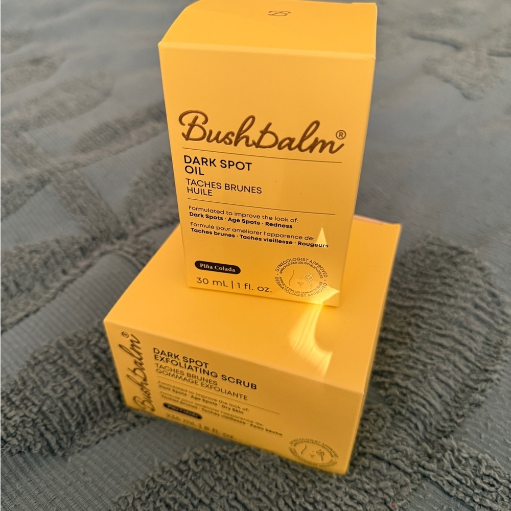 Dark Spot Oil and Exfoliating Scrub Set - Yellow